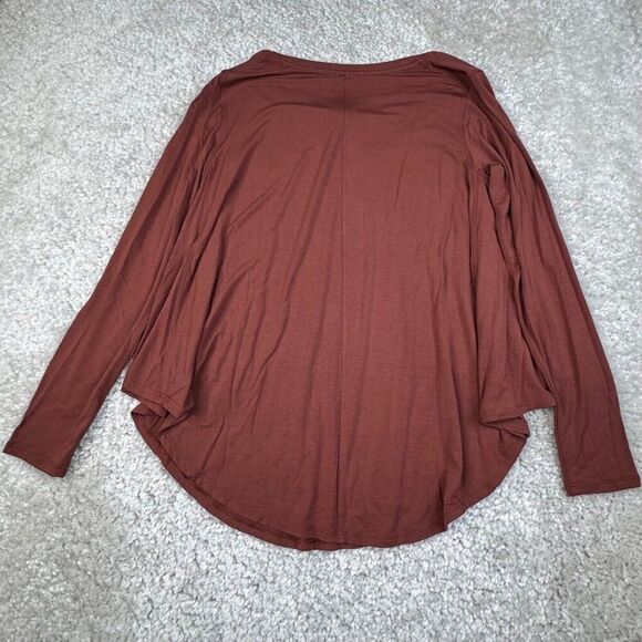 Lululemon Up For Down Time Long Sleeve Tee Dark Terracotta 4 NEW - Picture 3 of 9